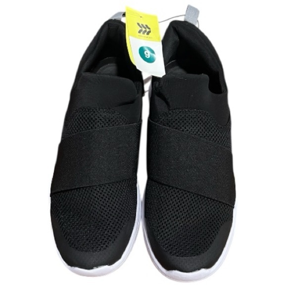 All in Motion Men’s Black Slip-On Athletic Sneakers Size 9 | Lightweight Comfort - Picture 3 of 5